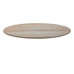 Restootab - Plateau Ø80 decor chene bastide - marron Bois manufacturé 3760371517190_0