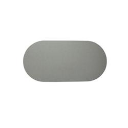 Stil Casa, set de 12 chemins de table unicolores, polyuréthane laminé cousu, 78xh. 38 cm, finition dollar ice, bleu clair (ice). - RUN7838-ICD_0