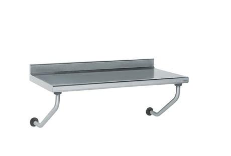 TABLE INOX ADOSSÉE SUSPENDUE LONGUEUR 1000 MM