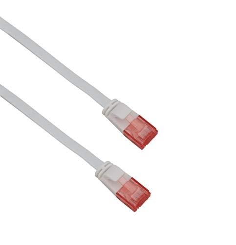 HELOS - Câble patch ultra fin U/UTP Cat 6 blanc - 7,5 m - 263022 - Connecteurs plaqués or_0