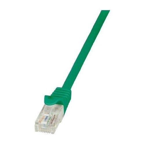 LOGILINK Câble réseau EconLine - Cat. 6 - U/UTP - 0,25 m - Vert - 2 connecteurs RJ45 non blindés_0