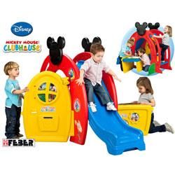 *AIRE DE JEUX MICKEY MOUSE - TOBOGGAN + CABANE + BAC A SABLE &NDASH; ROBUSTE ET RESISTANTE &NDASH; A PARTIR DE 1 AN- FRAIS DE PORT OFFERTS