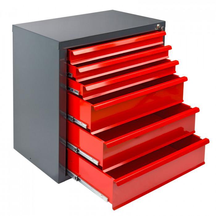 Armoire servante mammut 6 tiroirs - rouge/anthracite_0