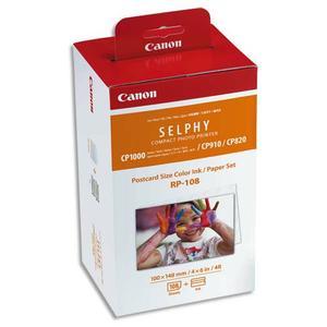 Cartouche d'encre Canon RP-108 8568B001 - Compatibilité avec Selphy CP 1000, CP 1200, CP 1300 - Couleur noire_0