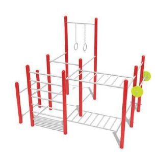 Équipement d'activité physique en extérieur - BAR-014 - Structure polyvalente pour 6 utilisateurs_0