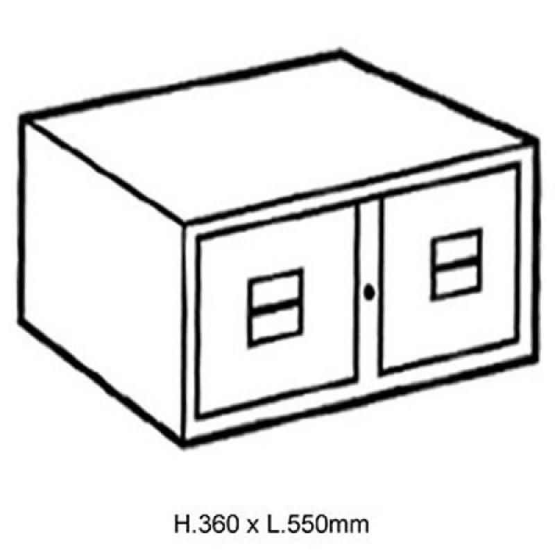 FICHIER 2 TIROIRS - FICHES EN HAUTEUR 360X550MM VAL-REX