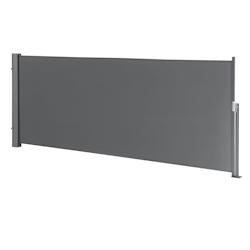 Helloshop26 - Store pour balcon latéral acier polyester 120 x 300 cm gris 03_0006571 - 3001804647764_0
