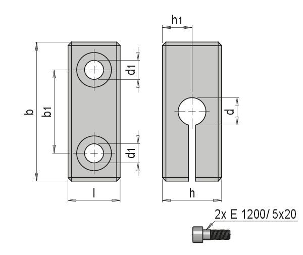 Mau 5002/40 - support de comparateur Meusburger Georg GmbH & Co KG - aluminium anodisé naturel_1