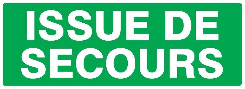 Panneaux rigides 200x52 mm secours évacuation - PNGPSC-TL03/ISSS_0