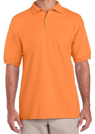 POLO MANCHES COURTES ORANGE T.XL