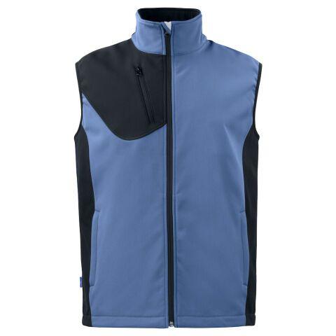 PROJOB 3702 BODYWARMER SOFTSHELL PRIO BICOLORE BLEU CIEL - TAILLE XXXL