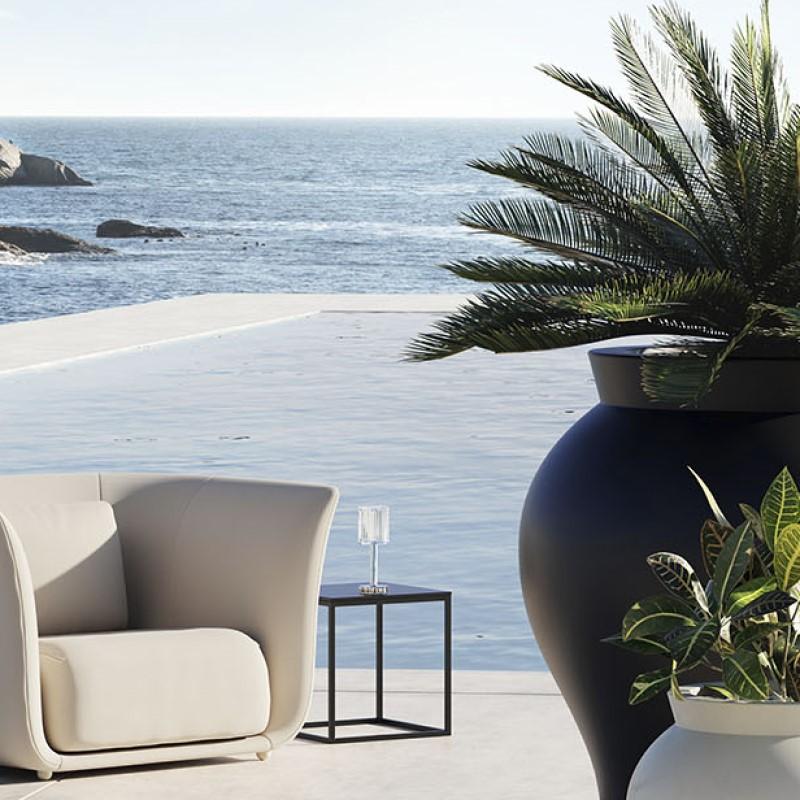 Table basse d'appoint SUAVE de VONDOM - design contemporain minimaliste - usage intérieur et extérieur_0