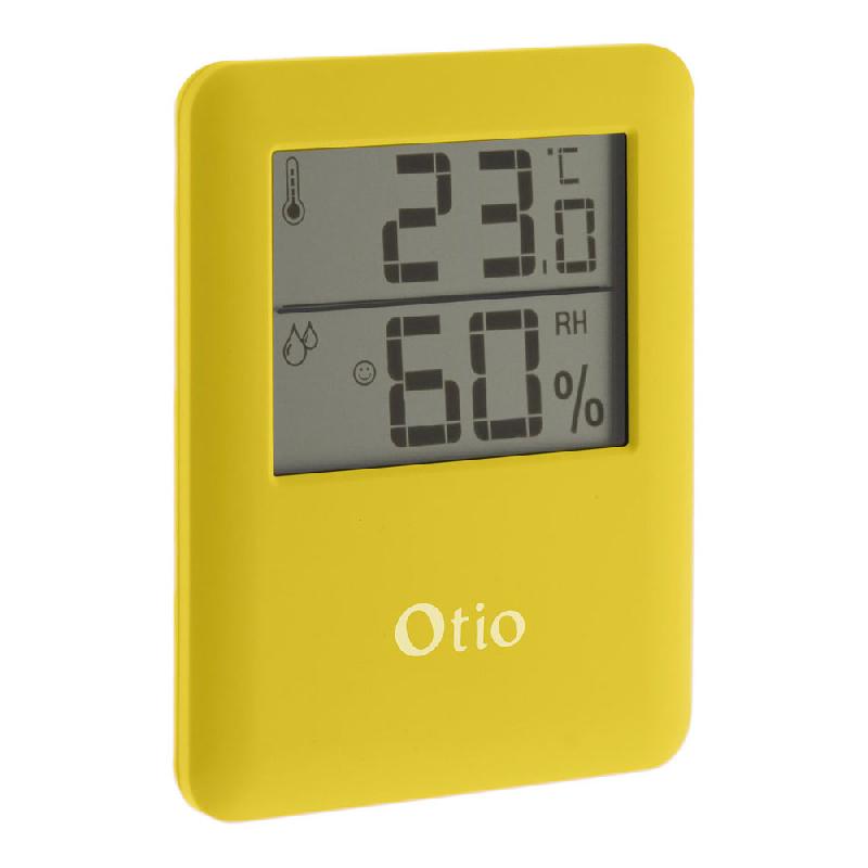 Thermomètre / Hygromètre intérieur magnétique - Jaune - Otio_0