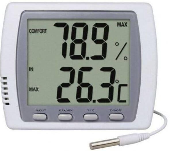 Thermomètre Intérieur et Extérieur avec Sonde Extérieure - LCD