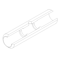 Tube en graphite à partition - sans revêtement (10) - pour spectromètre d'absorption atomique_0