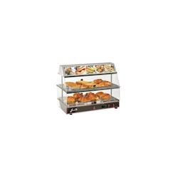 Vitrine chauffante GN 1/1 avec bloc lumineux - 2 étages | Sofraca - 718603518722_0