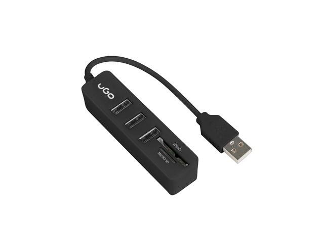 HUB UGO MAIPO HU200 UHU-1551 (3X USB 2.0 BLACK COLOR)_0