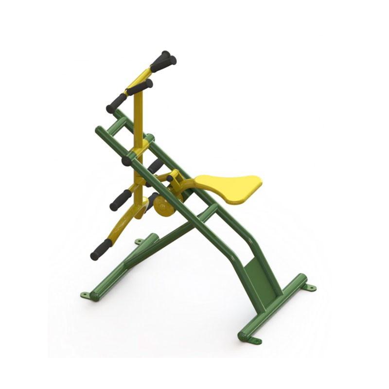 Agrès Poney pour Renforcement Abdominaux, Biceps et Épaules - Acier Traité Anticorrosion - Conforme Norme NE EN 16630_0