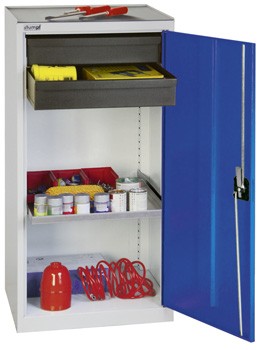 Armoire outils avec 2 tiroirs + 1 tablette h1000xl500xp500mm_0