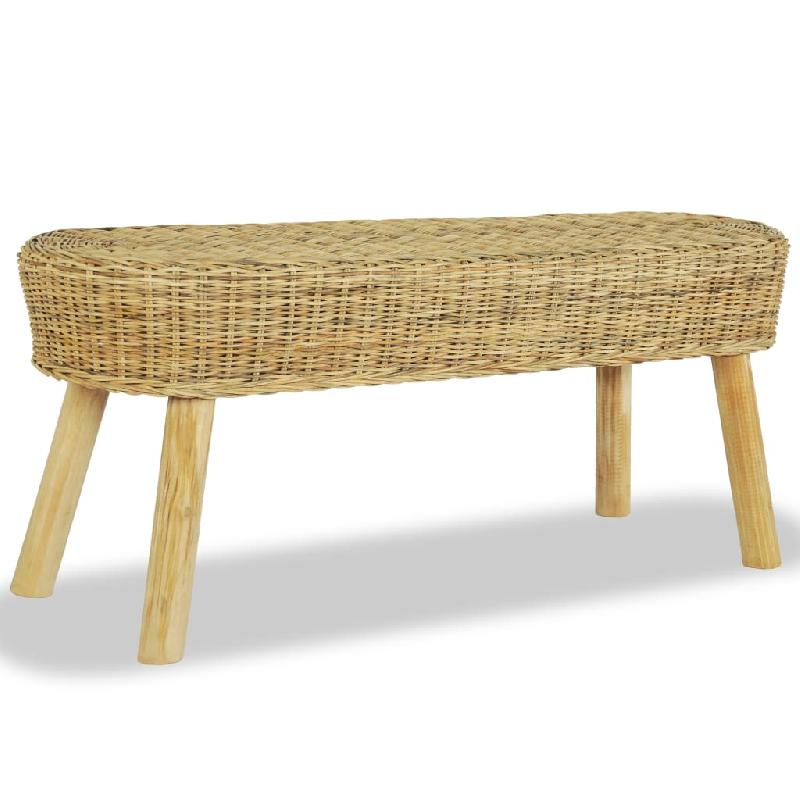 BANC BANQUETTE D\'ENTRÉE 110 X 35 X 45 CM ROTIN NATUREL 02_0010917_0