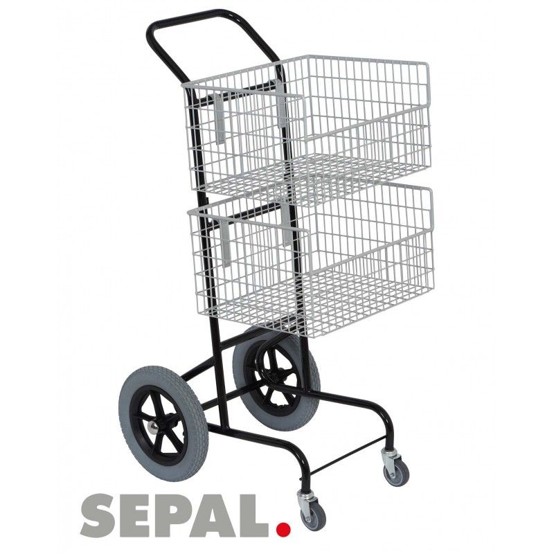 Chariot courrier - sepal - 2 paniers - tr15r30/2gpa_0