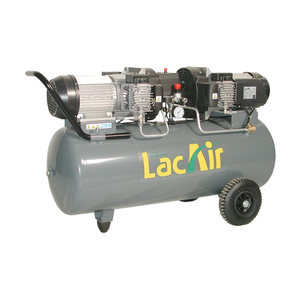 COMPRESSEUR D'AIR LACMÉ  40/100 MONOPHASÉ DÉBIT 400L/M CUVE 100 LITRES