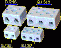 Connecteurs males hautes temperatures  type : blocs de jonction céramique_0