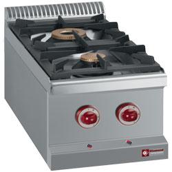 Cuisinière à gaz 2 feux vifs - Optima 700 - modèle top g77/2f4t-n_0