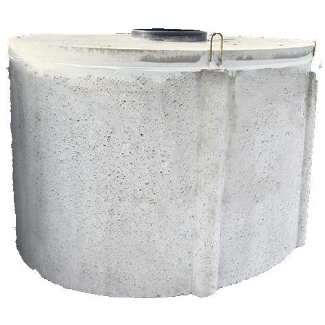 Cuve béton 7500L ovale - Citerne en béton vibré pour récupération d'eau de pluie_0