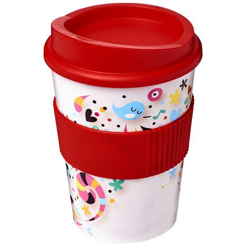 Gobelet Brite-Americano Medio 300 ml - bandeau antidérapant - design coloré - passe au lave-vaisselle et micro-ondes_0