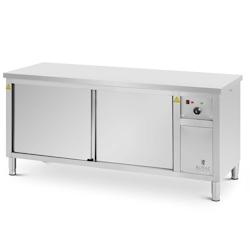 Helloshop26 - Armoire chauffante chauffe-assiette armoire maintien au chaud pour assiettes 180 x 70 x 85 cm 30 à 80 °c acier 14_0008216 - 3000220989_0