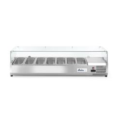 Hendi Vitrine réfrigérée à poser Arktic pour 7xGN1/3 avec capot hygiénique durci 1605x420x460mm - 232989_0