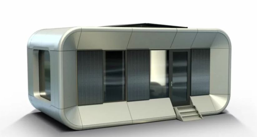 Studio futuristes préfabriquée en acier, surface 21 m2 - ISK21 Pod_0