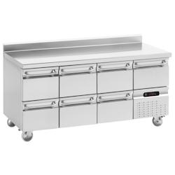 METRO Professional Table réfrigérée GN 1/1, 6 tiroirs,R290, 228 litres, gris - inox 02302ANA123Z_0