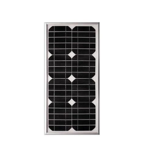 Panneau solaire 20W 12V monocristallin F.Tech - Aluminium renforcé - Garantie 2 ans - Réf. 773_0