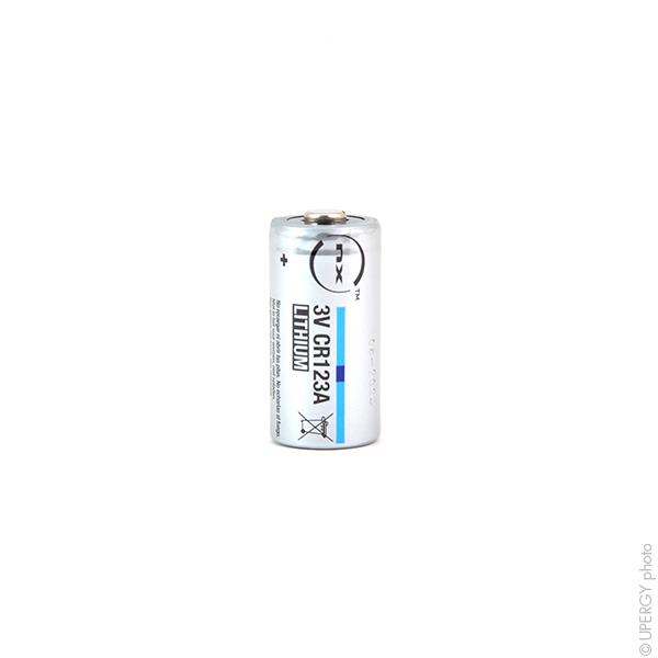 Pile lithium CR123 3V 1.45Ah - Marque NX - Haute densité d'énergie et longue durée de stockage_0