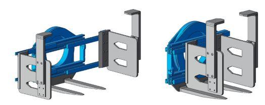 Pince rotative à poubelles - Accessoire pour chariots élévateurs_0