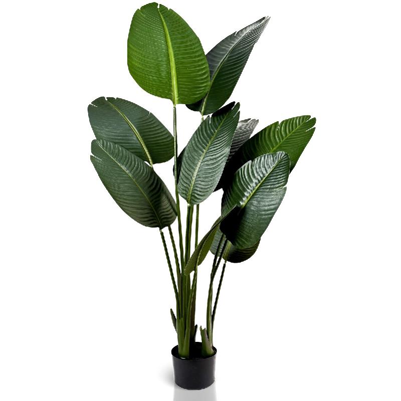 Plante Artificielle IvoQ Strelitzia 160 cm - Grande Plante Oiseau de Paradis en Pot - Réaliste & Sans Entretien - Pour Intérieur - polyester 8721161_0