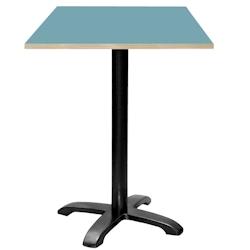 Restootab - Mange-debout 60x60cm - modèle Bazila bleu cèdre chants bois - bleu TB-BZ4FF-6060M-BL.CED-BOI_0