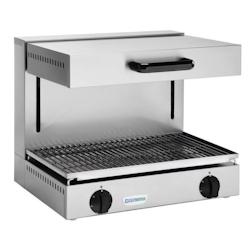 Salamandre électrique professionnelle à plafond mobile - Grille 600 x 350 mm - 2 zones de chauffe - SEC600T - 0645760490946_0