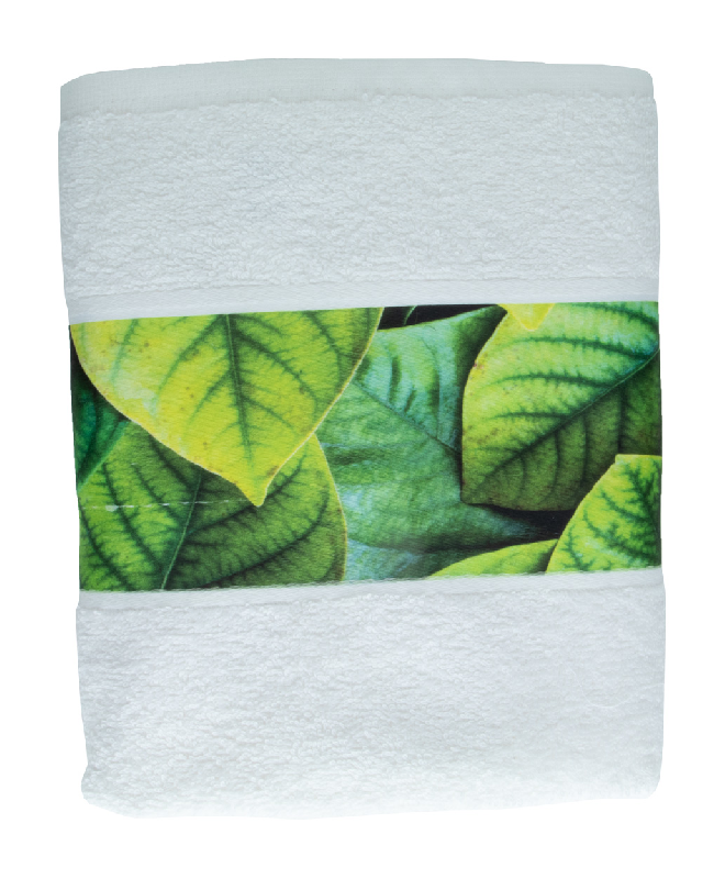 Serviette éponge 400 g/m² en coton avec bord polyester - Impression sublimation incluse - Quantité minimale 50 pcs_0