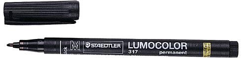 STYLO FEUTRE STAEDTLER LUMOCOLOR 318 F PERMANENT ÉCRITURE FINE - ÉTUI DE 4 COULEURS CLASSIQUES