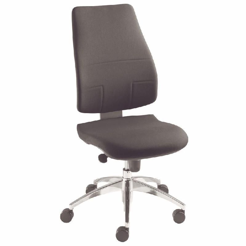 TOPSTAR SIÈGE DE BUREAU SUN TISSU REMBOURRÉ HAUTEUR AJUSTABLE À ROULETTES HAUTEUR DOSSIER 65 CM NOIR