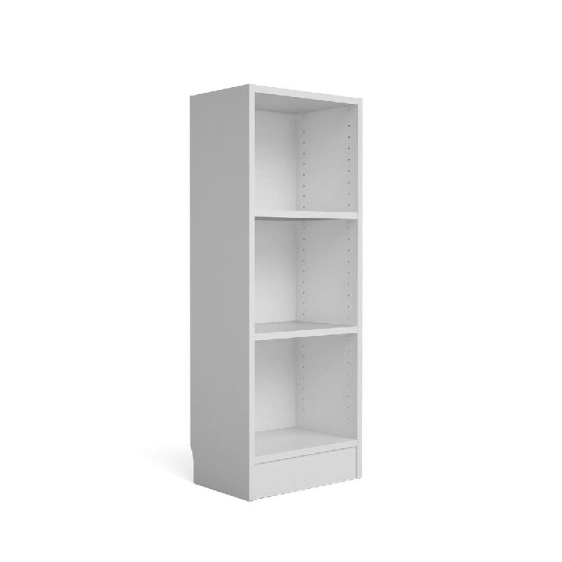 WellHome - Bibliothèque étagère avec 2 étagères en coloris Blanc 41 x 27 x 108 cm - Turia - blanc multi-matériau WH16943_0