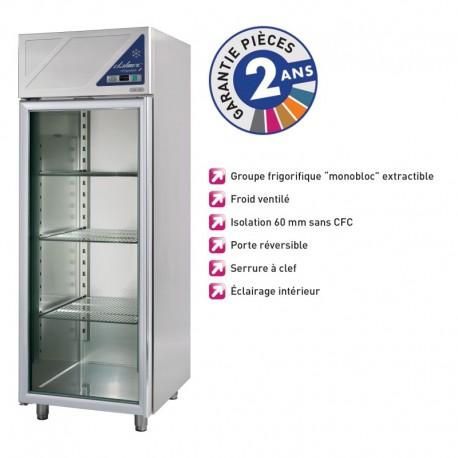 Armoire réfrigérée négative -18/-22°C - 1 porte vitrée - 700L - groupe logé - DA700NV-3 - Dalmec_0