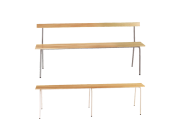 Banc d'école Boston - Disponible avec ou sans dossier - Plusieurs dimensions et finitions soignées_0