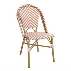 Bolero Chaise en rotin style parisien en tresse de polyéthylène et aluminium 2 pièces - 5050984748844_0