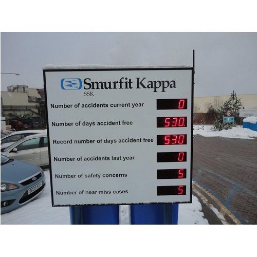 Compteur de jour sans accident - Adel Instrumentation - Affichage des statistiques de sécurité au travail_0