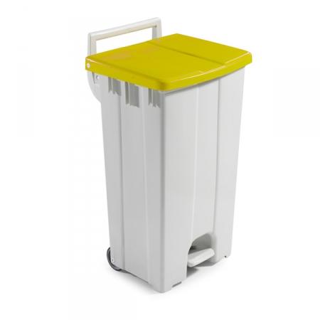 Container 100 litres à couvercle jaune_0