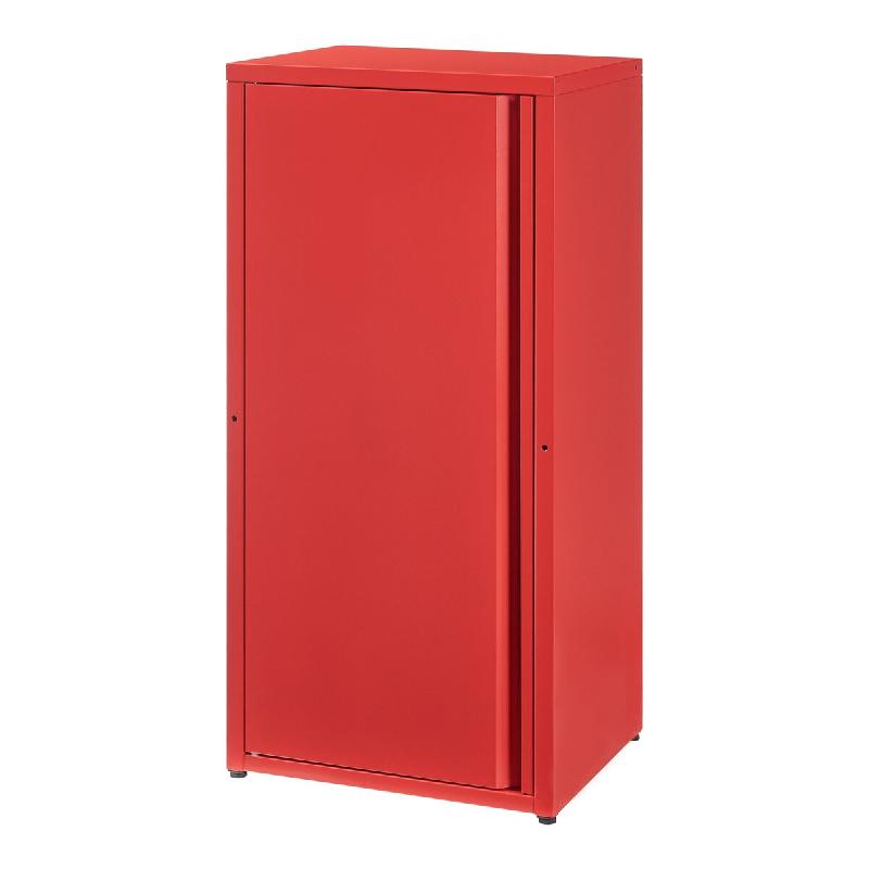 Helloshop26 - Armoire étagère 88 x 40 x 35 cm meuble de rangement métallique acier rouge 03_0008908 - rouge métal 3000224410798_0